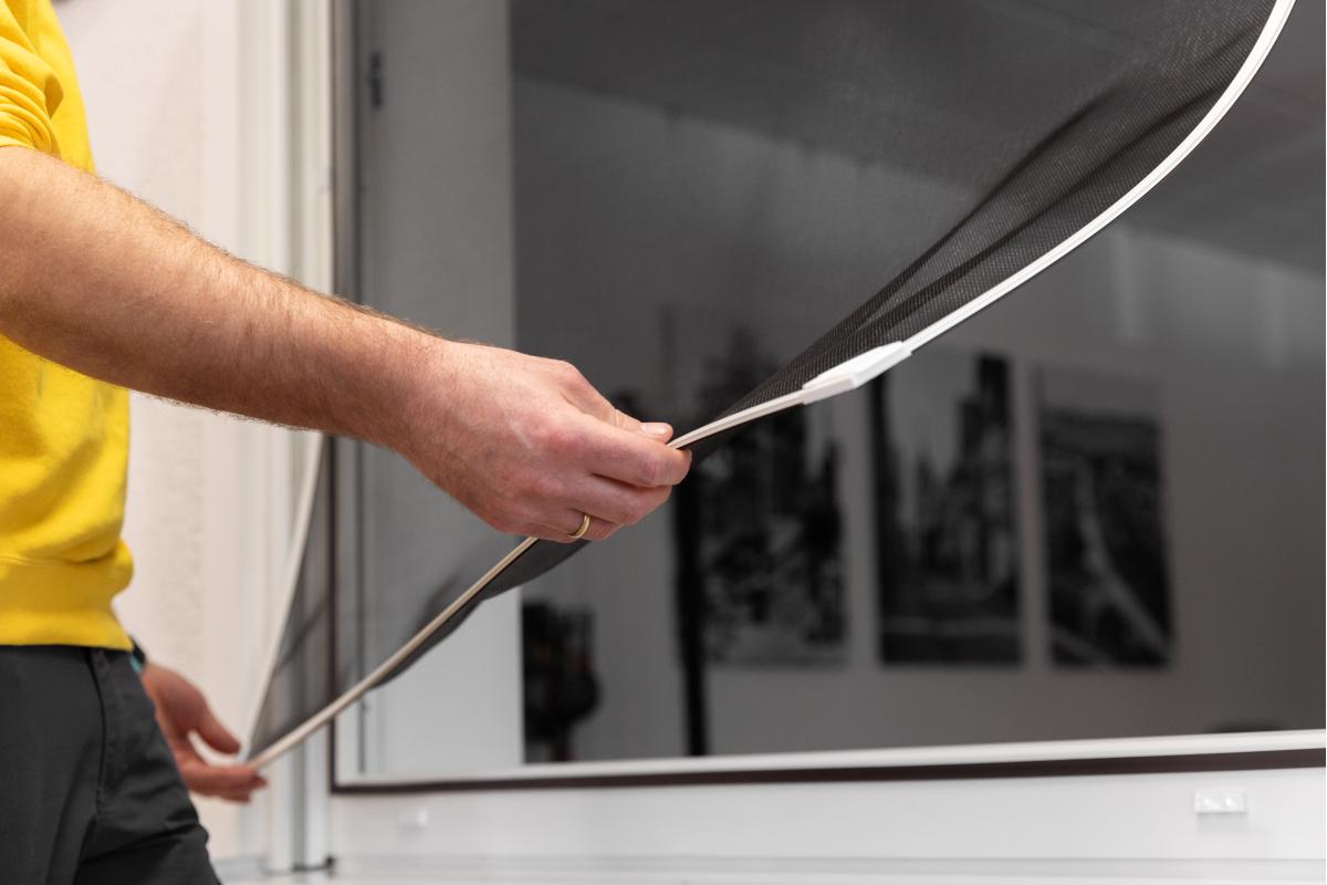 Insektenschutz-Fenster MAGNETIC ANTI-POLLEN, 100 x 120 cm, weiß
