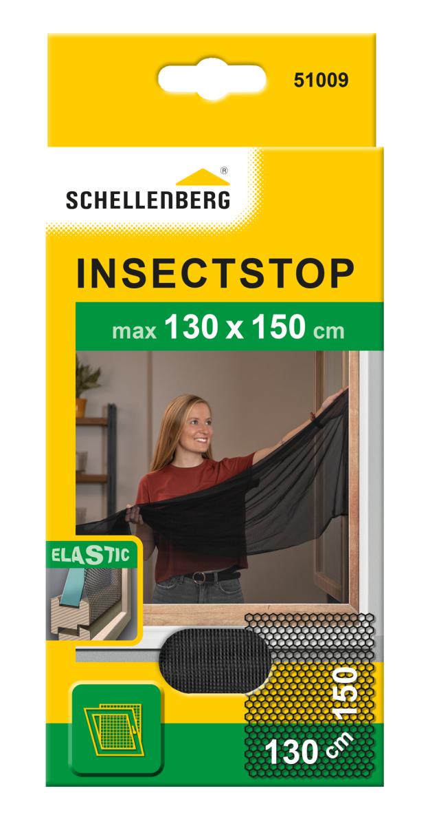 Fliegengitter ELASTIC, 130 x 150 cm, anthrazit | SCHELLENBERG