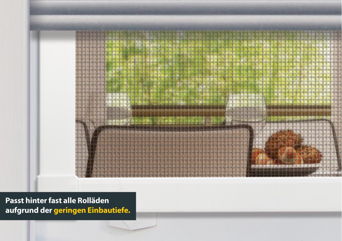 Insektenschutz Fliegengitter Fenster 100 x 120 cm weiss