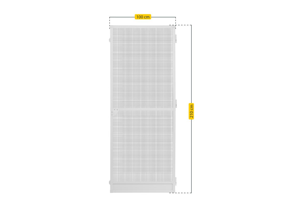 Insektenschutz-Tür PLUS, 100 x 210 cm, weiß