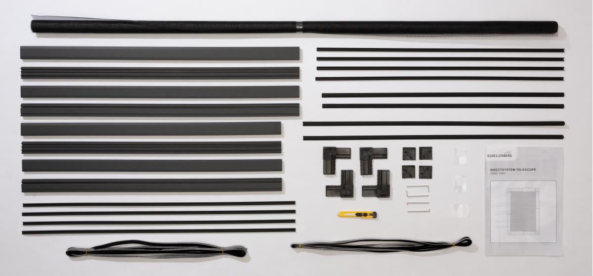 Schellenberg Insektenschutz-Fenster Telescope 140 x 150 cm weiß