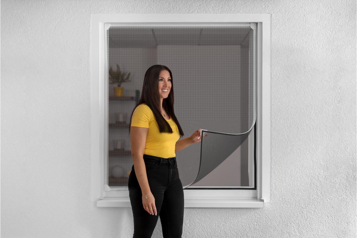 Insektenschutz-Fenster MAGNETIC, 130 x 150 cm, weiß