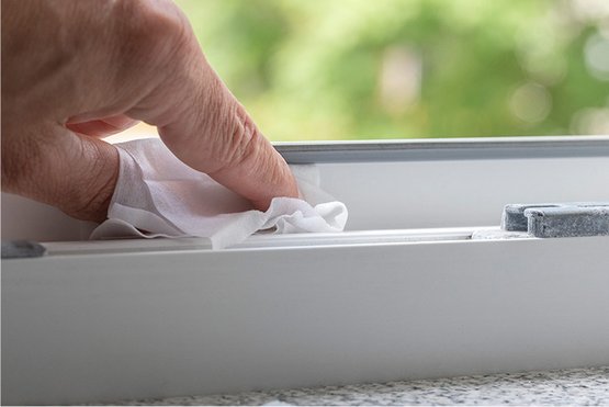 Fensters gründlich säubern