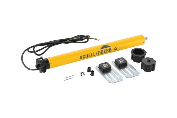 Schellenberg Rohrmotor Maxi Plus Rollladenantrieb Set mit Hülse Aufhängung 