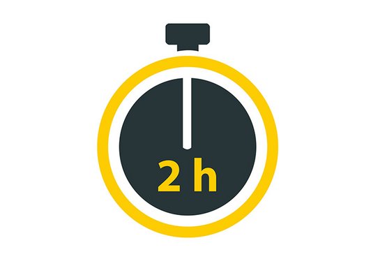 Wartezeit von zwei Stunden