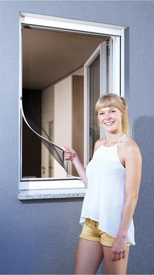 Insektenschutz-Fenster MAGNETIC, 130 x 150 cm, weiß