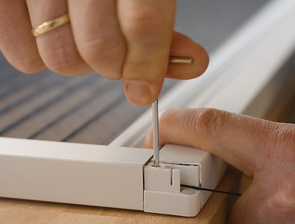 Einbau Insektenschutz-Plissee Fenster